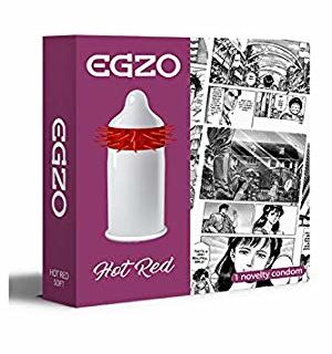 Egzo Hot Red Stimulating Condom (1PC)