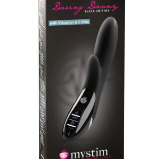 Vibrator Daring Danny Vibration  E-Stim Silicon USB Black 27 Cm