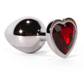 Secret Shade Metal Butt Plug Red