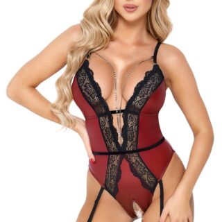 Body Sexy Decupat - Rosu