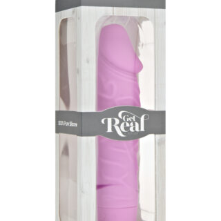 Vibrator Clasic Get Real, 7 Moduri Vibratii, Silicon, Roz, 16.1 cm