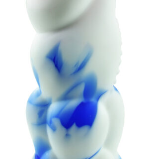 Dildo No.13 Silicon Premium, Alb/Albastru - 21 cm