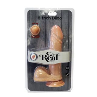 Dual Density Dildo 8inch Balls