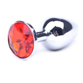 Red Small Metallic Anal Plug