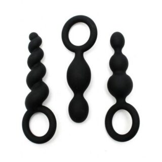 Satisfyer Plugs Black set of 3