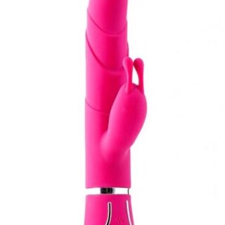 Vibes Of Love Floral Fantasy Pink Bunny