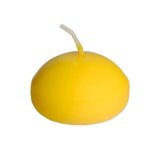 Lumanare plutitoare, Ø 4,5 cm, H 3 cm, galbena