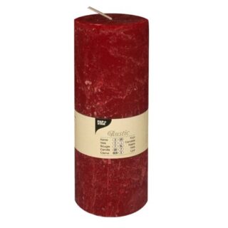 Lumanare stalp, Ø 7 cm, H 19 cm, bordeaux