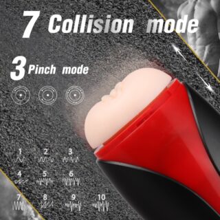 Masturbator Automat Tay 7 Moduri Pulsare 3 Moduri Suctiune USB 27 cm