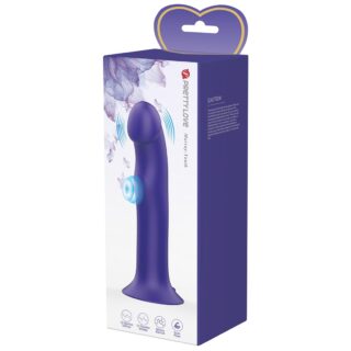 Vibrator Pretty Love Murray Youth, 12 Moduri Vibratii si Pulsatii, Silicon, USB, Violet, 19 cm