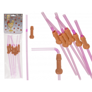 Drinking Straw with natural coloured penis