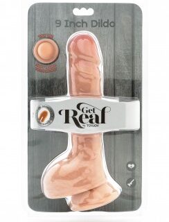 Dual Density Dildo 9inch Balls