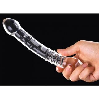 Dildo Katie din Sticla cu 2 Capete 18 cm