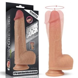 Dual Layered Silicone Rotating Nature Cock Anthony 21.5cm