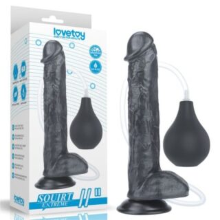 Squirting 11 Extreme Dildo - Black- 27.5cm