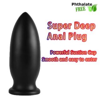 X-MEN 10" Extra Large Butt Plug Black (24cm x 9.5cm)