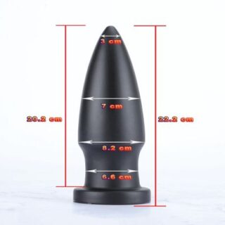 X-MEN Huge Butt Plug Black (22.2cm x 8.2cm)