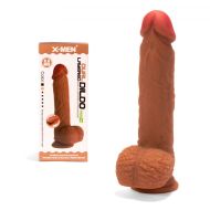 X-MEN Silicon Dual Layered Dildo Brown 22cm