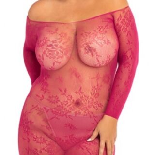 Rochie Mini Open Season Off-Shoulder Fuchsia Plus Size