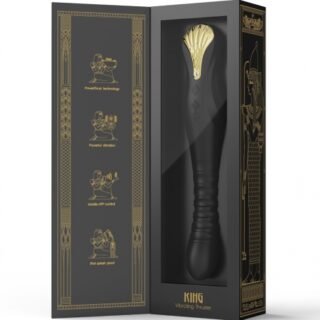 Vibrator King Thruster Bluetooth App Control Silicon Lichid Negru