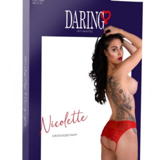 Bikini Sexy Crotchless Nicolette Rosu L/XL