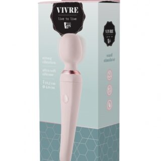 Vibrator Wand Nana 10 Moduri Vibratii Silicon USB Roz 18.2 cm