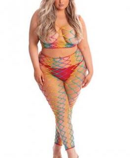 Set Lenjerie 2 Piese Roy G. Biv Multicolor Plus Size