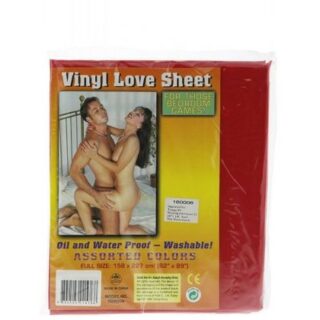 Cearsaf Vinyl Love Sheet Size 158x227cm Red