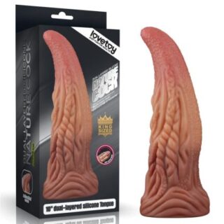 Dildo  Dual-Layered Platinum Silicone Multicolor - 25 cm