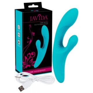 Javida Vibe With Clit Stimulator Turcoaz