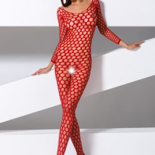 Catusit Crotchless Overall, Rosu, S-L