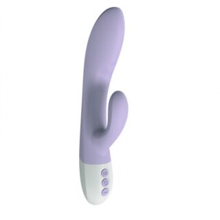 Vibrator Iepuras Lyle, 12+3 Moduri Vibratii, Silicon, Lila, 23.5 cm