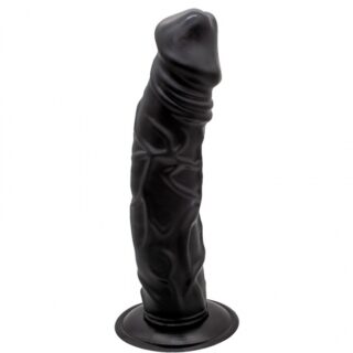 Dildo Realist cu Ventuza Jack, PVC, 22 cm, Negru