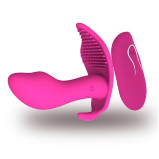 Stimulator Ema Remote Control, 10 Moduri Vibratii, Silicon, USB, Roz