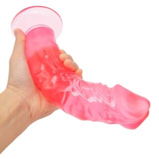 Dildo Realist cu Ventuza Jack, PVC, 22 cm, Roz