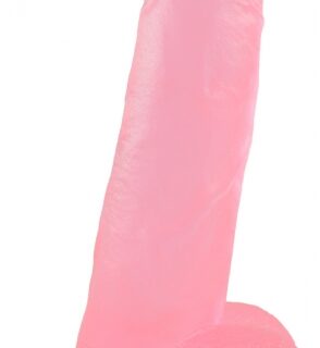 Dildo Realist Bryan cu Ventuza, PVC, 21 cm, Roz
