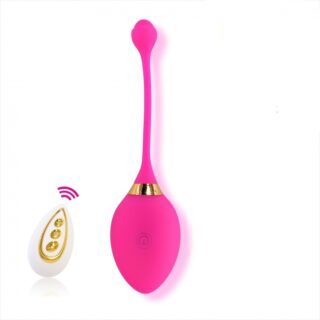 Ou Vibrator Lory, Remote Control, 10 Moduri Vibratii, 6 Intensitati, Silicon, Roz