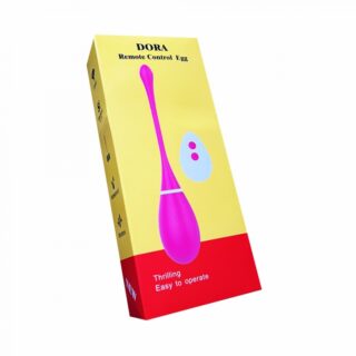 Ou Vibrator Dora Remote Control, 10 Moduri Vibratii, Silicon, Roz