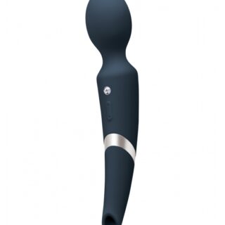 Vibrator Masaj 2 in 1 Sugar Pop Aurora, Air Pulse, USB, Silicon, Albastru, 22.8 cm