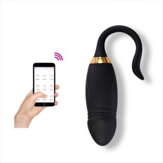 Ou Vibrator Cruz Bluetooth Control Silicon Negru Free App