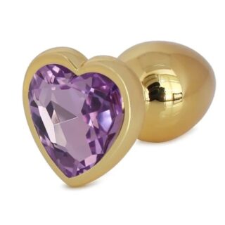 Dop Anal Hearty Buttplug Small Auriu/Mov Deschis