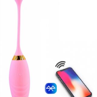 Ou Vibrator Koray Bluetooth Control Silicon Roz Free App