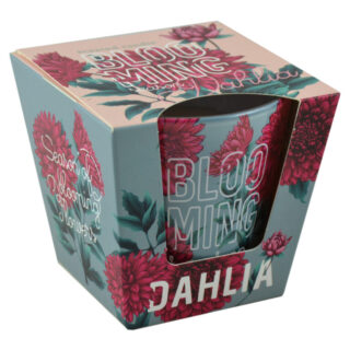 Lumanare parfumata in pahar de sticla, cu aroma de Dalie & Trandafir