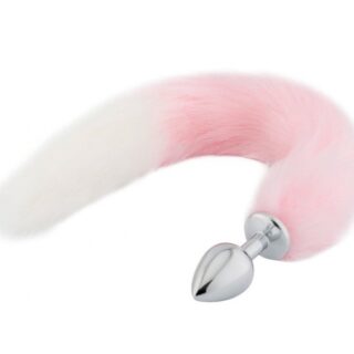 Dop Anal cu Coada Lunga, Roz/Alb