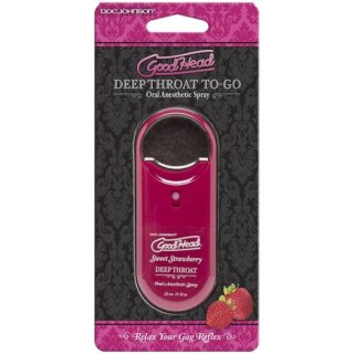 Spray pentru Sex Oral Deep Throat To-Go, Aroma Capsuni, 9 ml