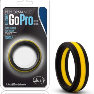 Inel de Penis GoPro Performance Silicon Negru/Auriu