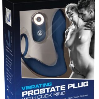 Vibrating Prostate Plug with Cock Ring (14,5 cm)