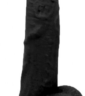 Dildo Realist Bryan cu Ventuza, PVC, 21 cm, Negru