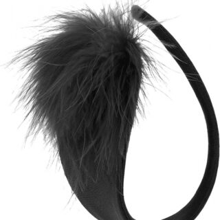 Bikini cu Puf fara Bretele, Negru, S-L