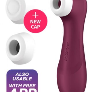 Stimulator Pro 2 Generation 3, 11 Viteze Suctiune, 12 Moduri Vibratii, Silicon, USB, IPX 7, Free App, Visiniu